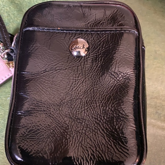 COACH Patent LEATHER Vntg Wristlet OL-SCHOOL CHIC $ firm - Picture 5 of 6
